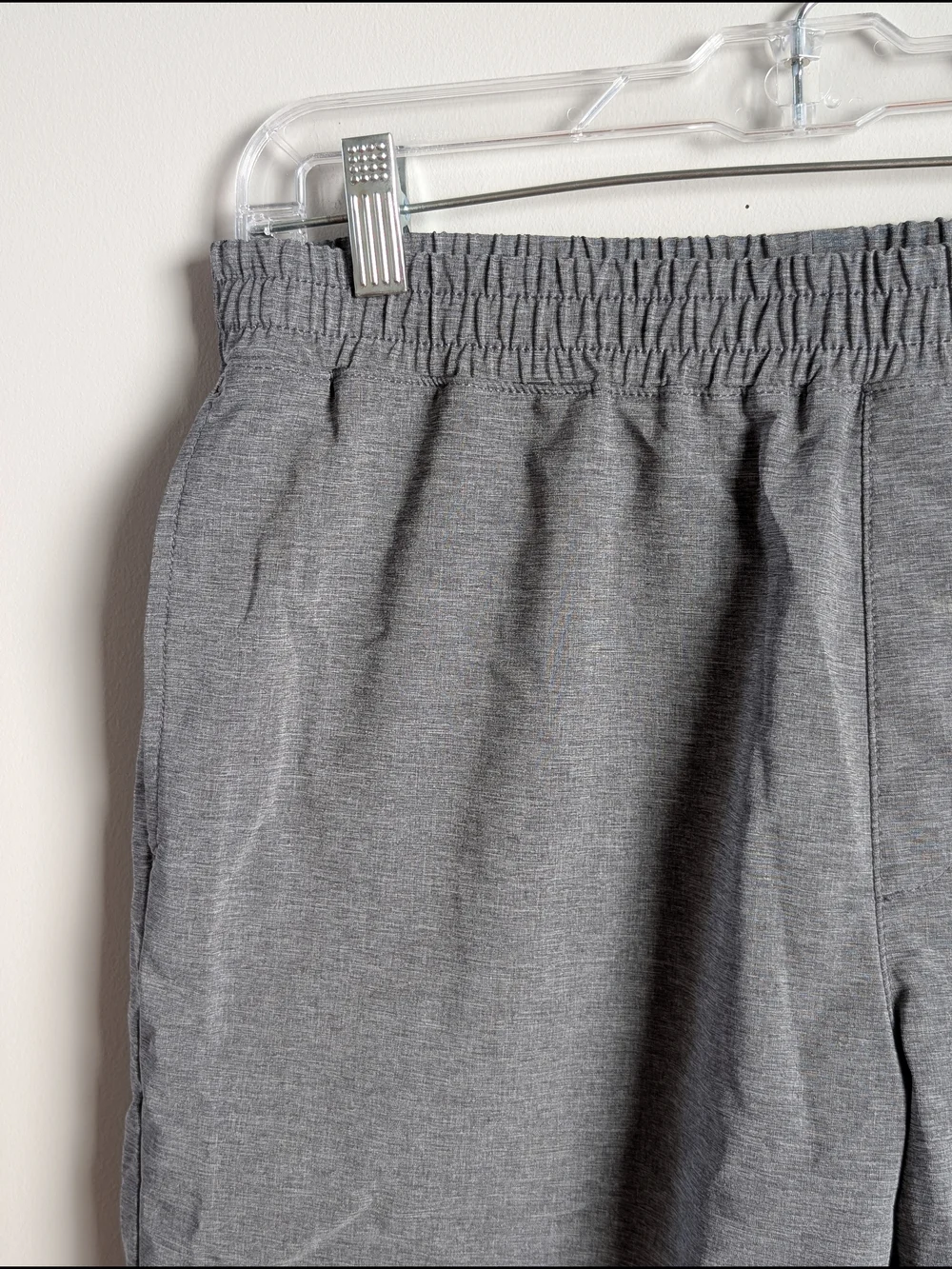 J Crew Shorts Mens Medium Flex Tech Dock Moisture Wicking Gray Elastic Waist